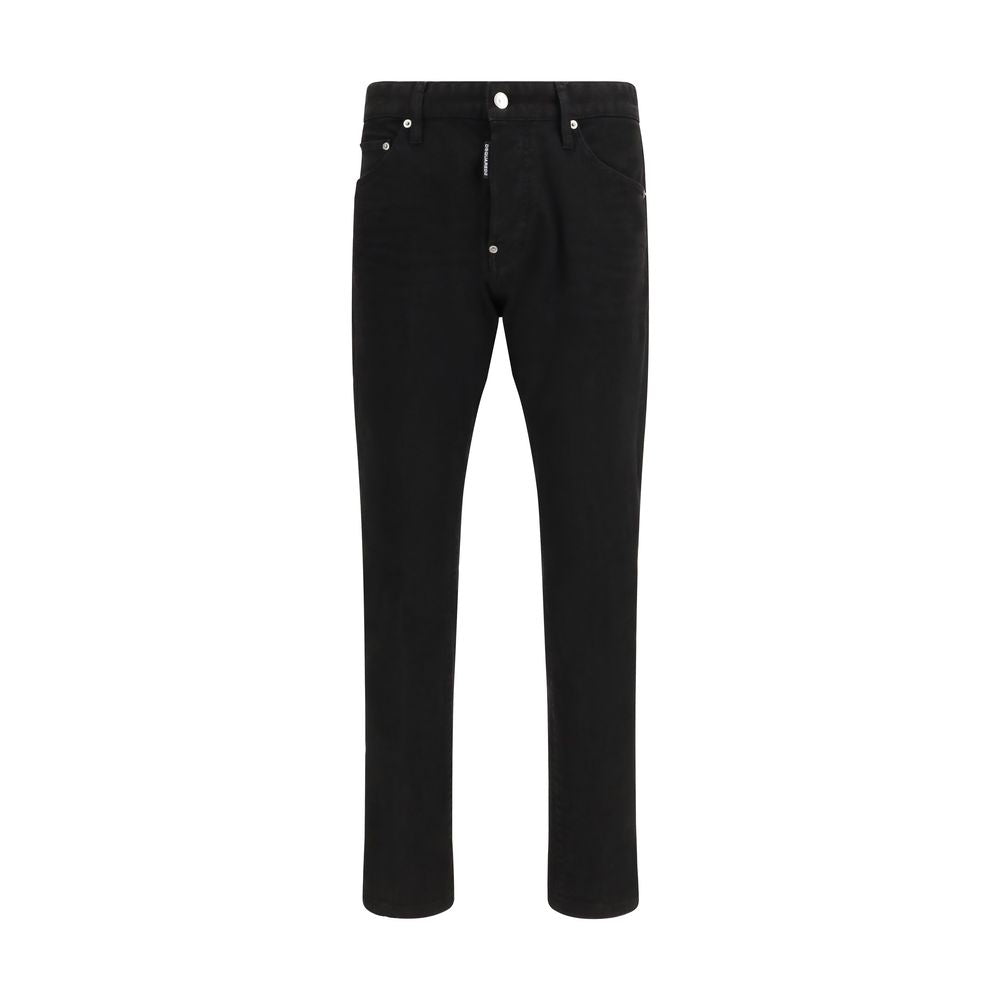 Pantalones Vaqueros Slim Fit Dsquared² De Algodón Negro