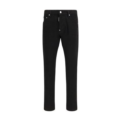 Pantalones Vaqueros Slim Fit Dsquared² De Algodón Negro