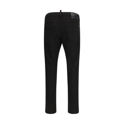 Pantalones Vaqueros Slim Fit Dsquared² De Algodón Negro