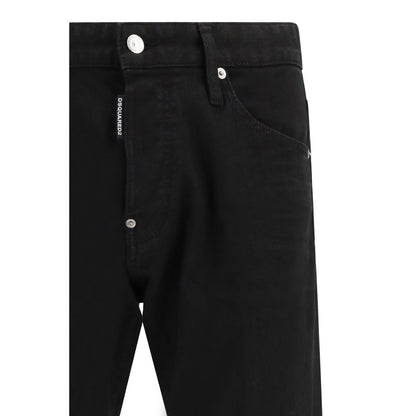 Pantalones Vaqueros Slim Fit Dsquared² De Algodón Negro