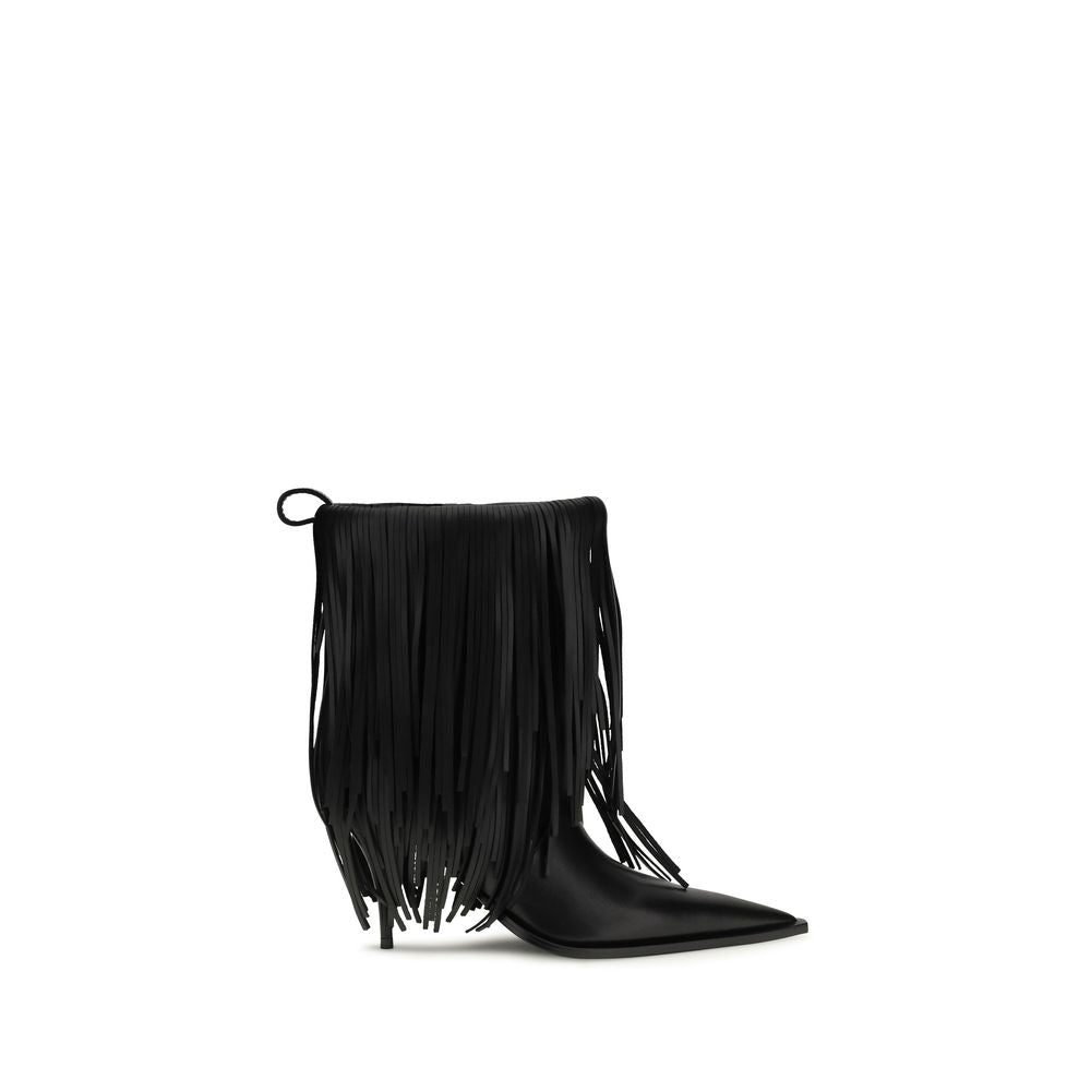 Botines Balenciaga de Piel de Becerro Negra Bos Taurus
