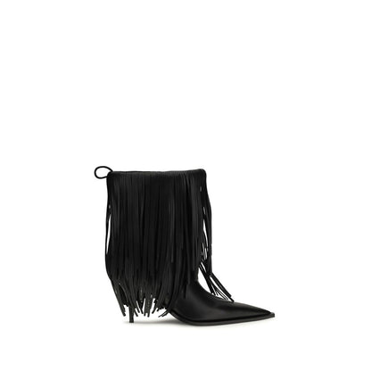 Botines Balenciaga de Piel de Becerro Negra Bos Taurus