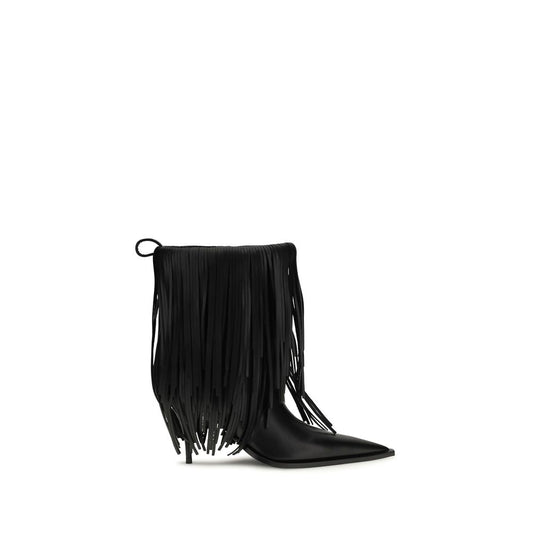 Botines Balenciaga de Piel de Becerro Negra Bos Taurus