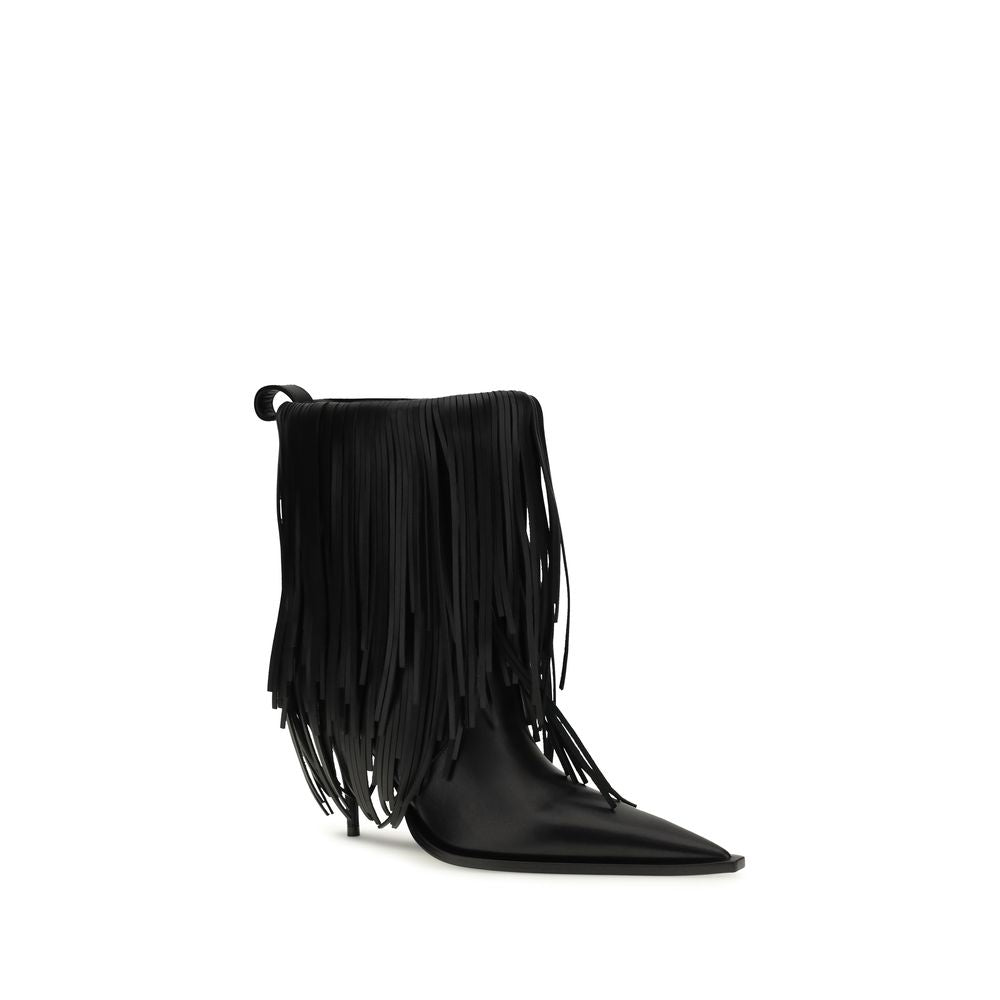 Botines Balenciaga de Piel de Becerro Negra Bos Taurus