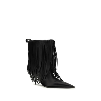 Botines Balenciaga de Piel de Becerro Negra Bos Taurus