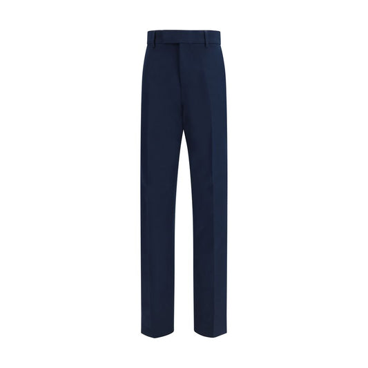 Pantalones chinos Ferragamo azul de algodón