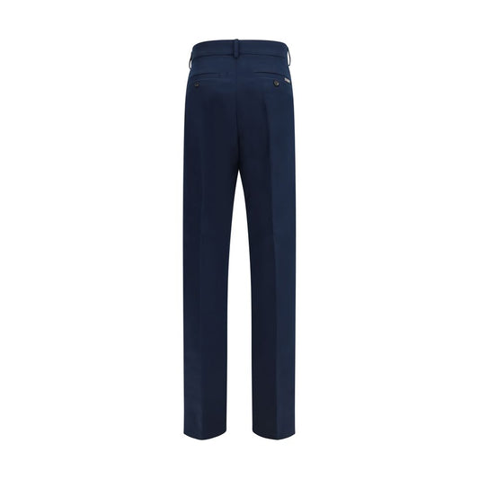 Pantalones chinos Ferragamo azul de algodón