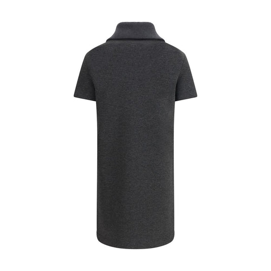 Vestido informal Gucci gris de algodón