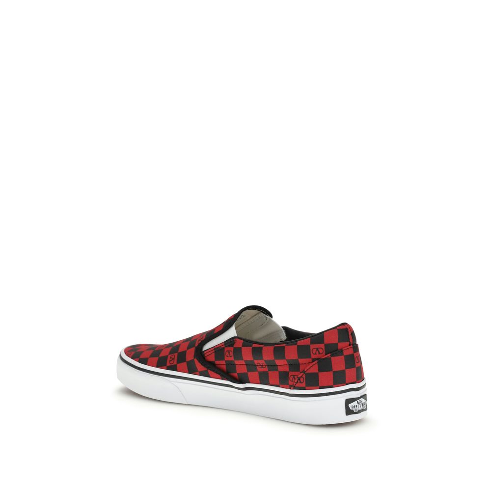 Valentino Garavani Red Cotton Low-Top Sneakers