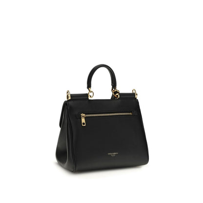 Bolso de Hombro de Piel de Becerro Negra Bos Taurus Dolce & Gabbana