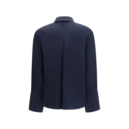 Camisa de seda pura Max Mara azul