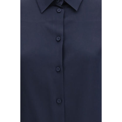 Camisa de seda pura Max Mara azul