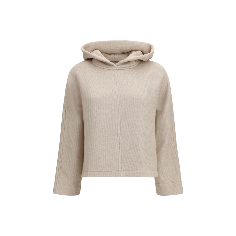 Sudadera de algodón Max Mara color beige puro
