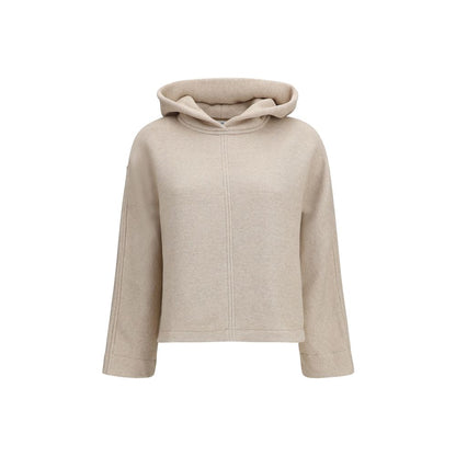Sudadera de algodón Max Mara color beige puro