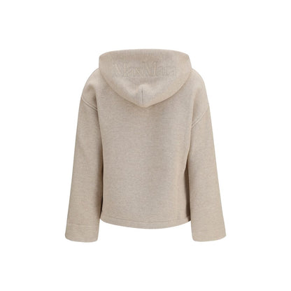 Sudadera de algodón Max Mara color beige puro