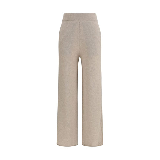 Max Mara Pantalones casuales de cachemir color beige puro