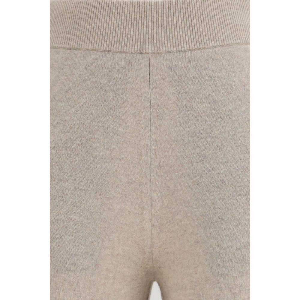 Max Mara Pantalones casuales de cachemir color beige puro