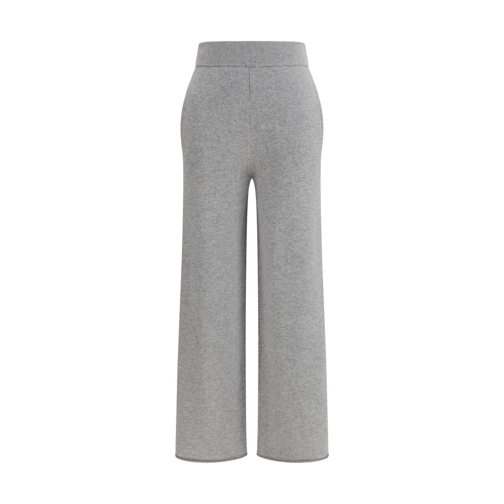 Pantalones Max Mara de Cachemira Beige Puro
