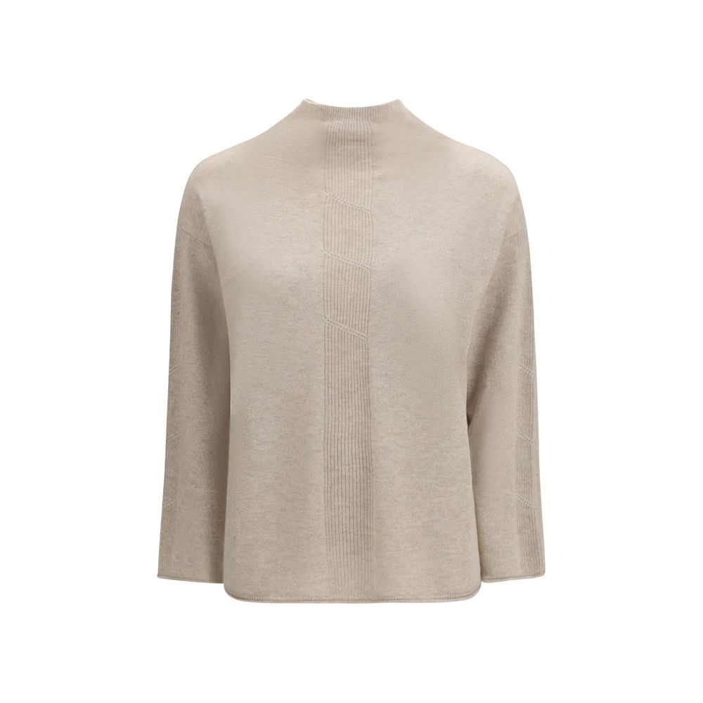 Suéter Max Mara de Cachemir Beige Puro