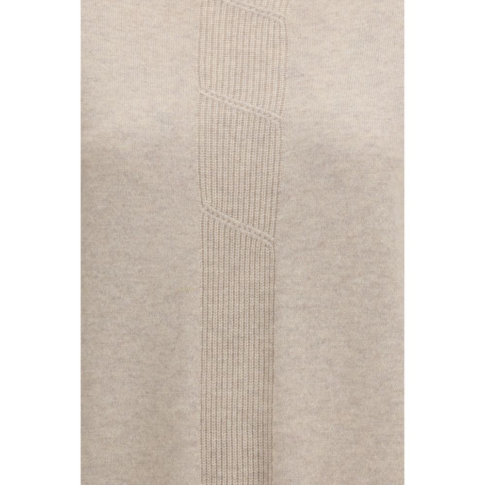 Suéter Max Mara de Cachemir Beige Puro