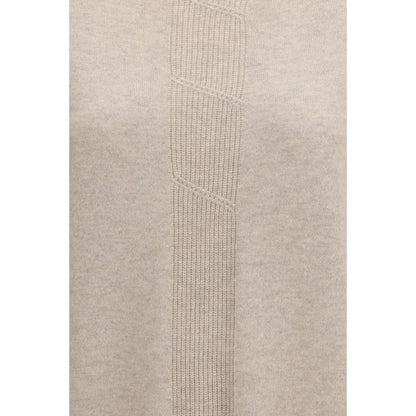 Suéter Max Mara de Cachemir Beige Puro