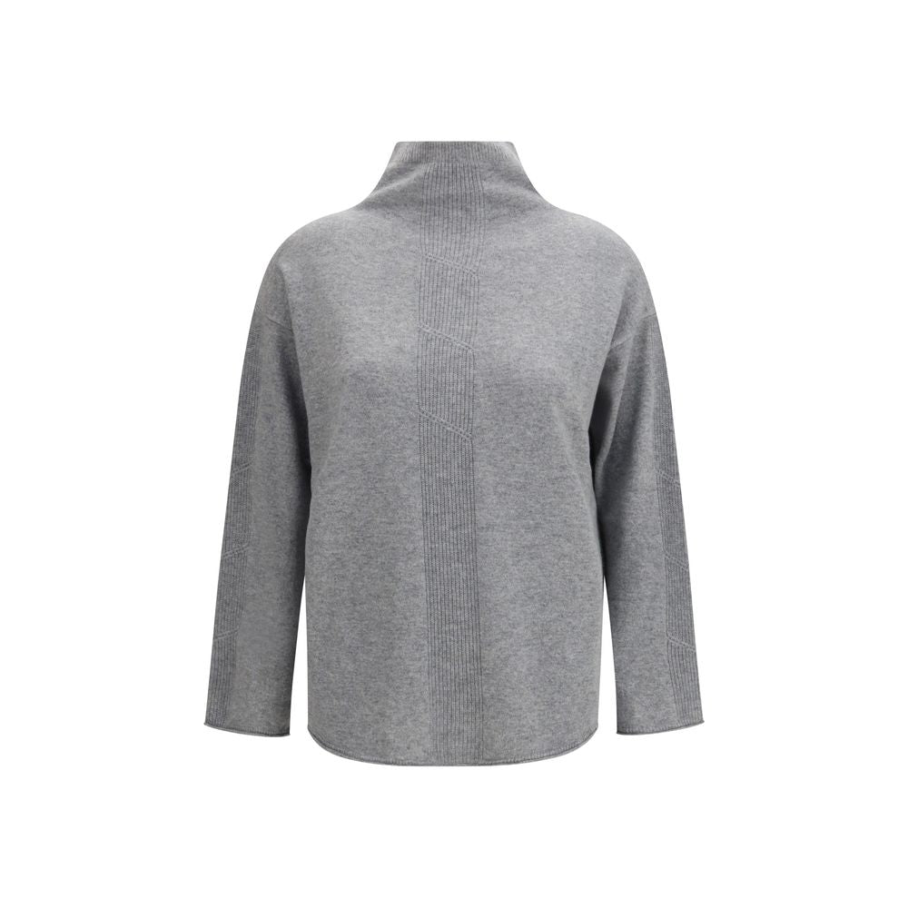 Suéter de cachemira gris puro Max Mara