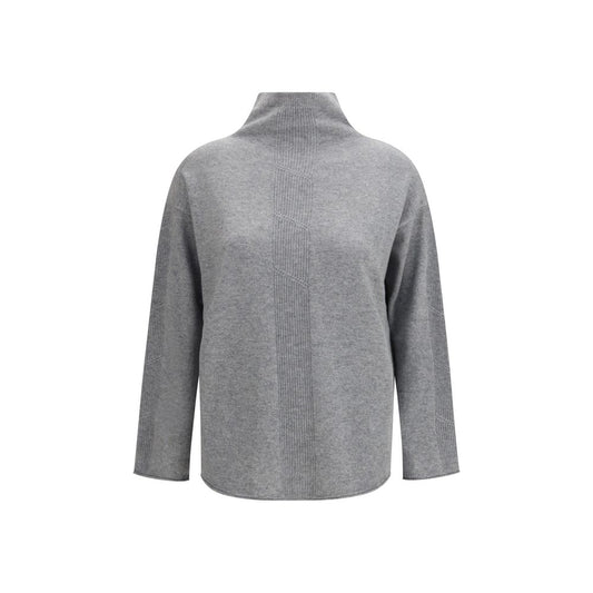 Suéter de cachemira gris puro Max Mara