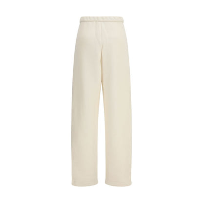 Pantalones casuales de algodón color beige puro Max Mara