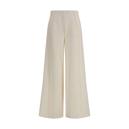 Pantalones acampanados Max Mara de poliamida color beige puro