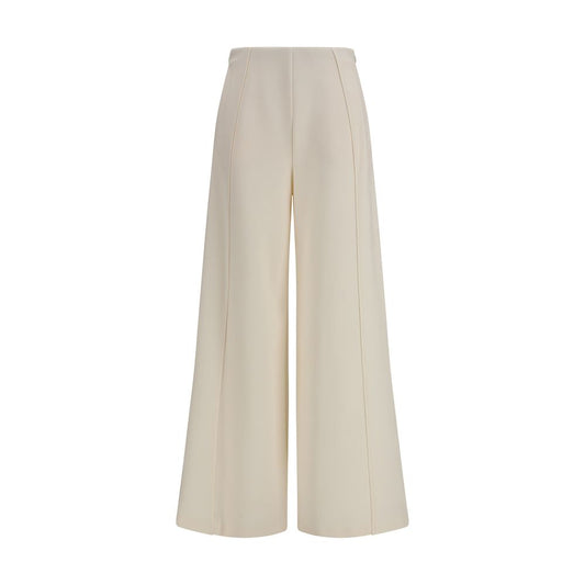 Pantalones acampanados Max Mara de poliamida color beige puro
