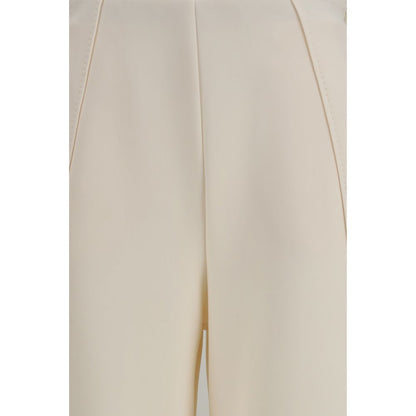 Pantalones acampanados Max Mara de poliamida color beige puro