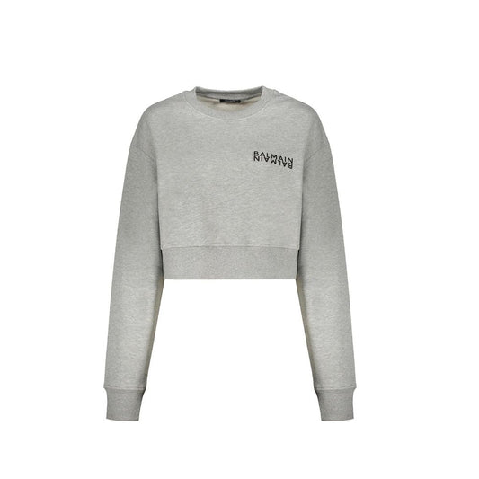 Sudadera Balmain de algodón gris