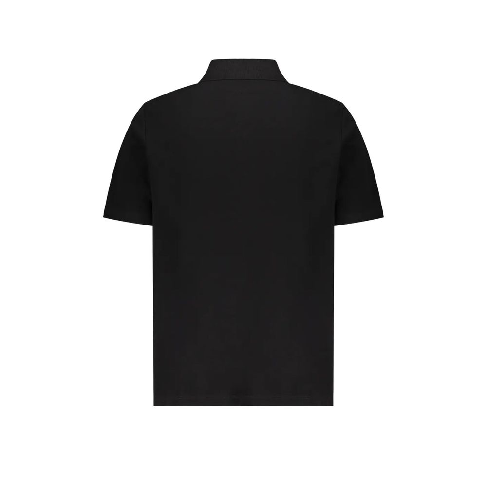 Polo Balmain de algodón negro