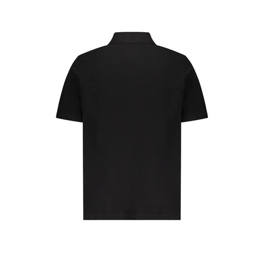 Polo Balmain de algodón negro