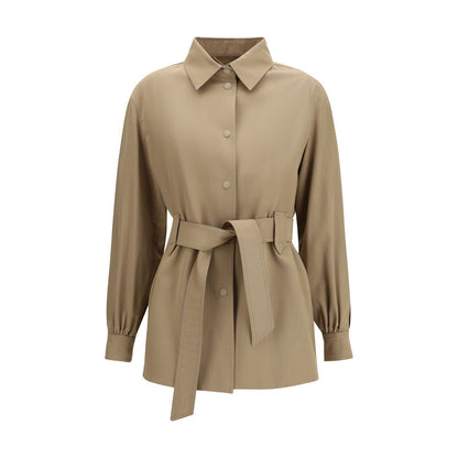 Chaleco sin mangas de lana marrón Oves Aries de Max Mara