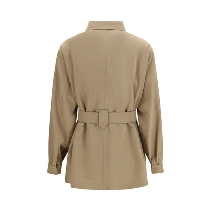 Chaleco sin mangas de lana marrón Oves Aries de Max Mara