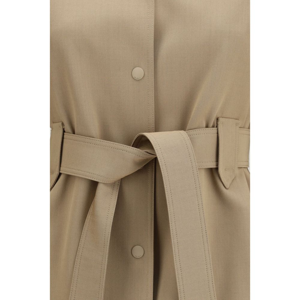 Chaleco sin mangas de lana marrón Oves Aries de Max Mara