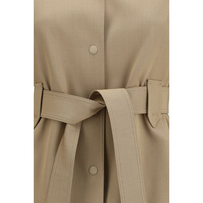Chaleco sin mangas de lana marrón Oves Aries de Max Mara
