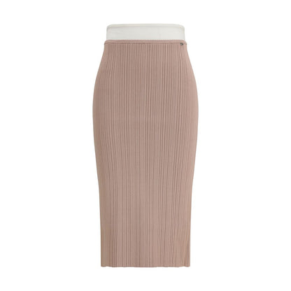 Falda midi de viscosa multicolor Diesel