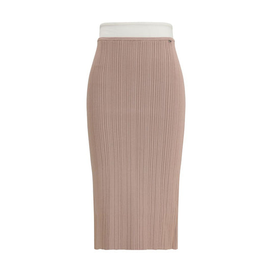 Falda midi de viscosa multicolor Diesel