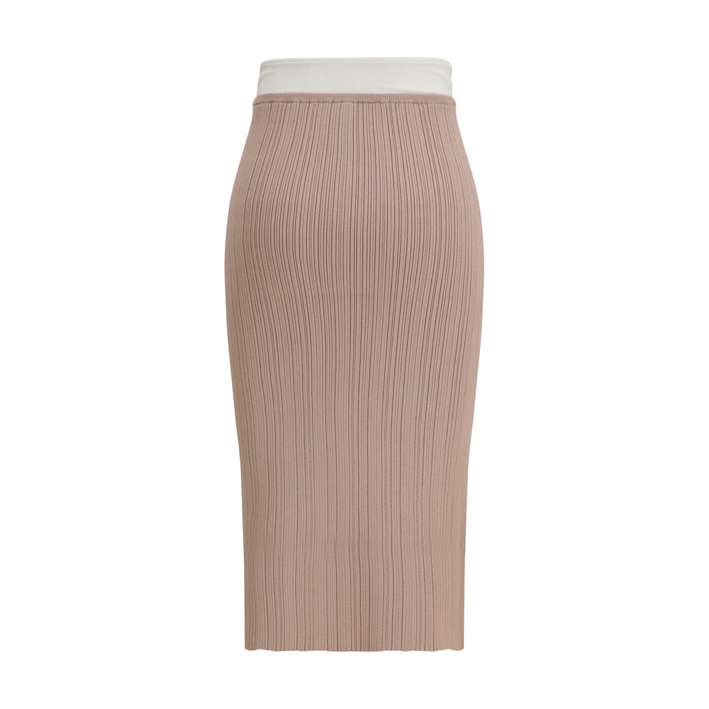 Falda midi de viscosa multicolor Diesel