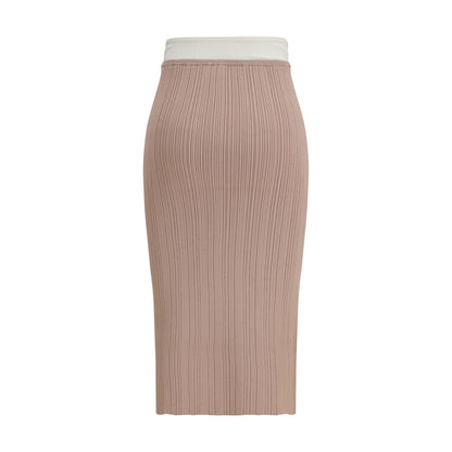 Falda midi de viscosa multicolor Diesel