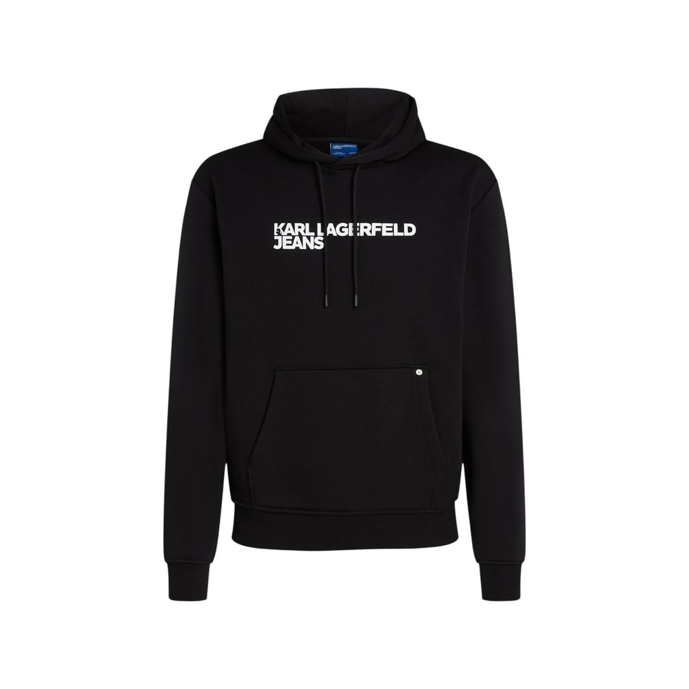 Karl Lagerfeld Sweatshirt Noir Coton - Confort Fonctionnel