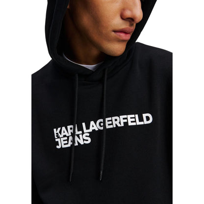 Karl Lagerfeld Sweatshirt Noir Coton - Confort Fonctionnel