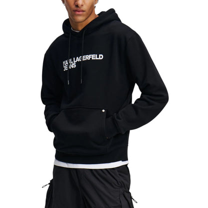 Karl Lagerfeld Sweatshirt Noir Coton - Confort Fonctionnel