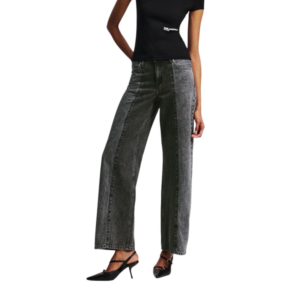 Karl Lagerfeld Jean Relaxed en Coton Noir