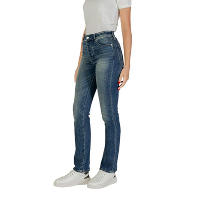 Jeans ajustados Armani Exchange de algodón azul