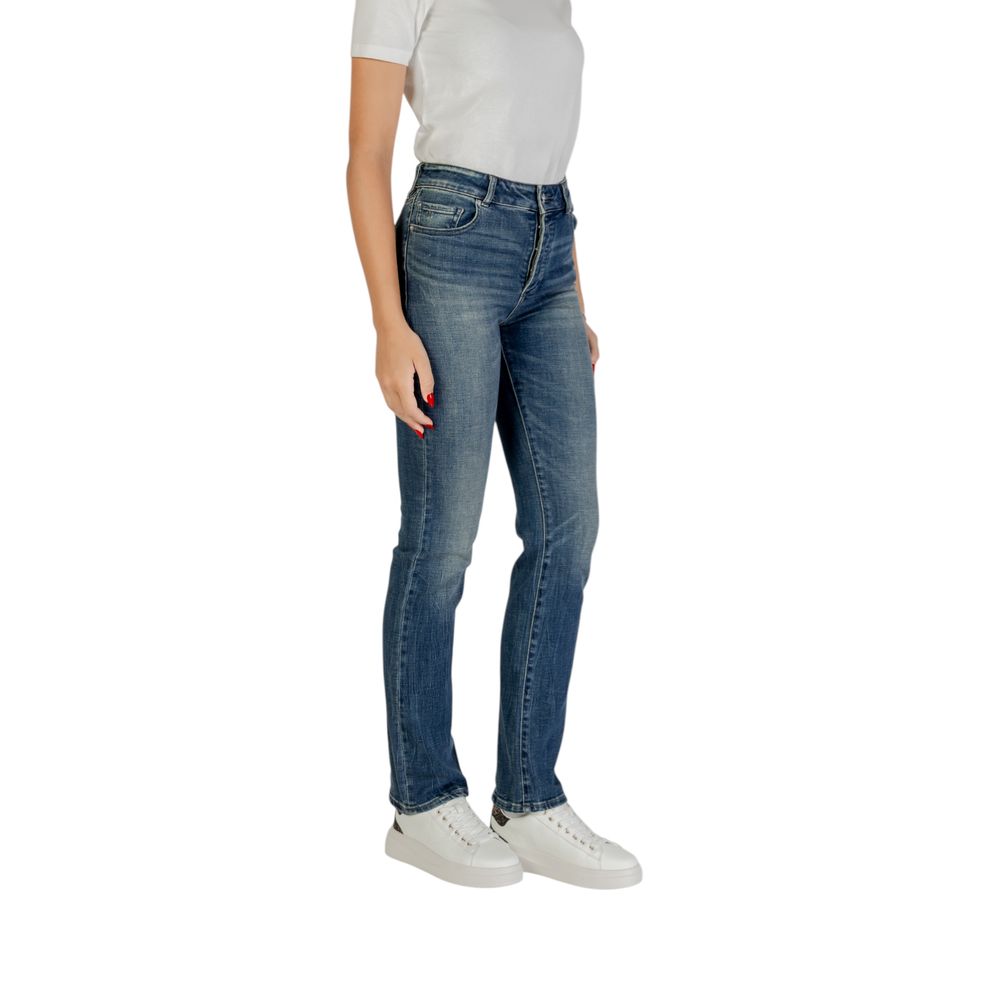Jeans ajustados Armani Exchange de algodón azul