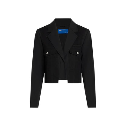 Blazer de poliéster negro Karl Lagerfeld