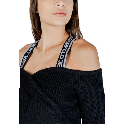 Sudadera Karl Lagerfeld de algodón negro
